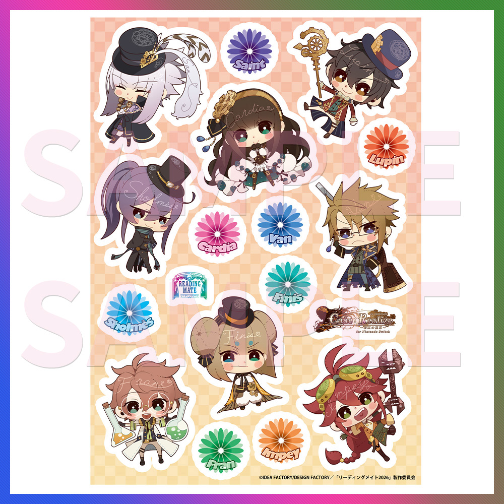 ちびキャラクリアシールシート
